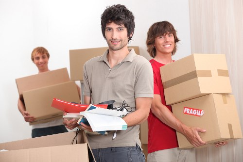 Moving van prepared for a residential relocation in East Barnet