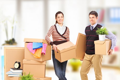 Careful loading of furniture during a local removals job