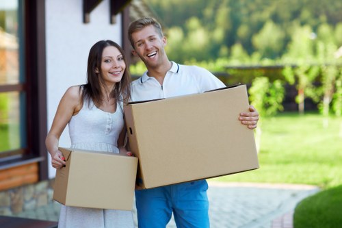 Household items organised for a move near Eastbarnet