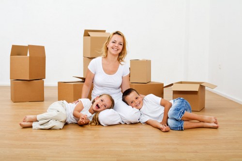 Careful item handling during a small move in East Barnet