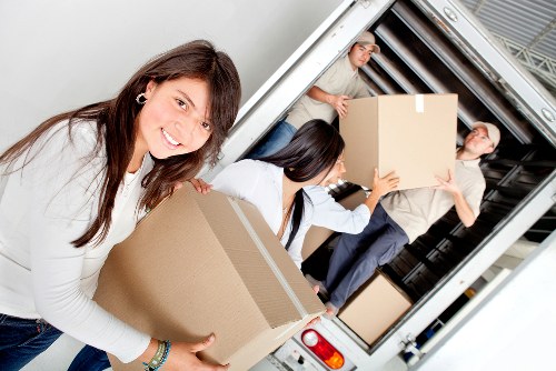 Loading items for a business relocation in East Barnet
