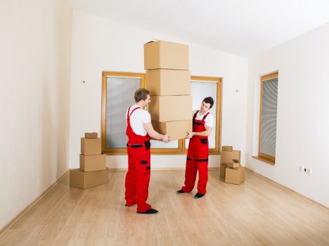 Careful handling of furniture and boxes by a local removal team